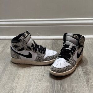 Nike Air High-Tops in Black, White, and Gray
